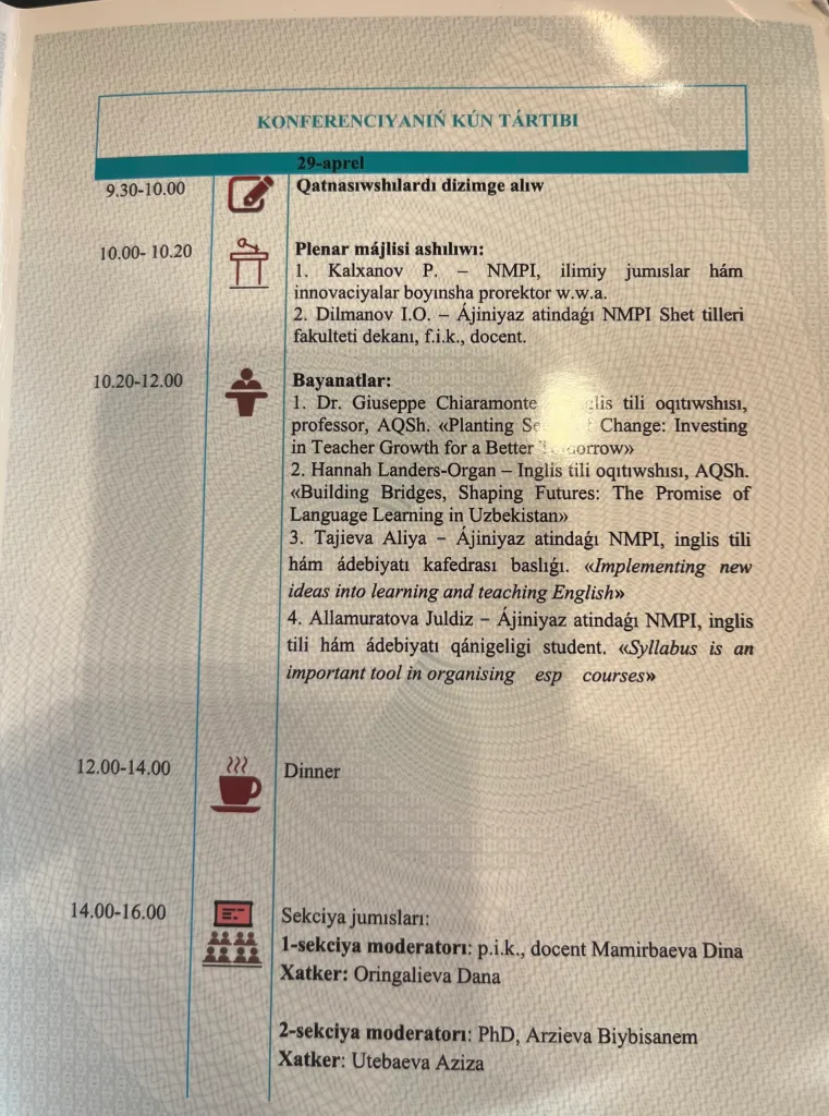 Nukus scientific conference two