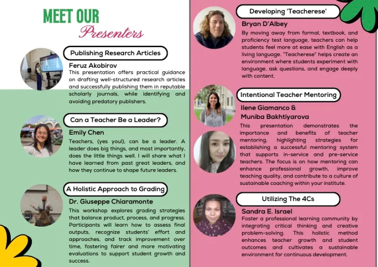 Educator workshop program poster